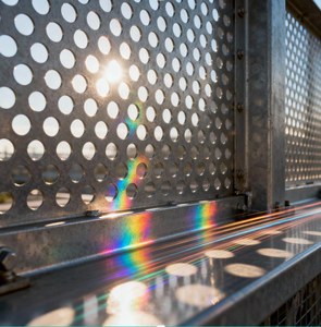 للبيع بالجملة أسلاك الفولاذ المقاوم للصدأ شبكة مثقبة نسج عادي بولي كلوريد الفينيل المغلفة شبكة حماية مع خدمة اللكم - Product Image 5