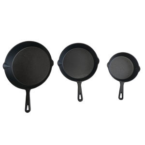 Los <span class=keywords><strong>mejores</strong></span> utensilios de cocina de hierro fundido presazonados, juegos de sartén y <span class=keywords><strong>sartenes</strong></span> de cocina y camping de tamaño personalizado, Metal antiadherente <span class=keywords><strong>para</strong></span> uso en exteriores - Product Image 6