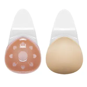 Mei Xiao Ti New Arrival Invisible Strapless Reusable Silicone Nipple Caps Bras for Women Plus Size Invisible
