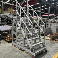 Extérieur Échelle d'extension pliante Escalier en aluminium Step Leader Échelle longue à trois volets Escaliers multifonctionnels Échelle à trois volets