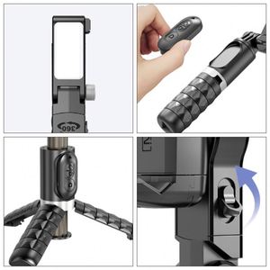 Estabilizador de Gimbal Multifunción con Luz de Relleno para Teléfonos Móviles, Seguimiento Facial Automático, Palo Selfie Plegable - Product Image 5