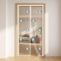 Moustiquaire magnétique en maille diamantée OEM pour porte, anti-moustiques