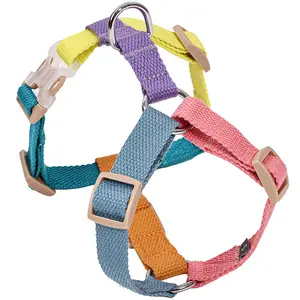 Wholesale Anti-punching Colorful Polyester Webbing Pet Accessories Pet Supplies Harness Pet Harness Hanger