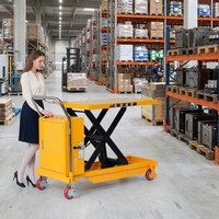 Plateforme élévatrice à ciseaux électrique JIALITE, chariot de manutention pour entrepôt, chargement et déchargement de marchandises, table élévatrice hydraulique mobile en acier au carbone
