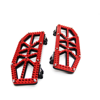 Repose-pieds larges pour moto, pédales en aluminium 6061, installation facile pour Touring Road Glide Softail Fatboy