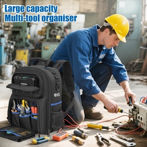 Customized Steel Tubular Handle Heavy Duty Car <b>Wash</b> Detailing Open Top Tote Electrician Tool <b>Bag</b> - Product Image 3