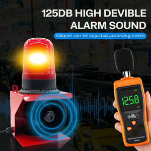 Sg41 12-36v 20w 20w קטן אודיו חיצוני אזעקת אור אזעקה אלקטרונית עם עדכון usb חומר פלסטיק עמיד קול - Product Image 5