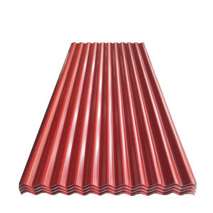 PPGI PPGL Hoja de techo corrugado galvanizado Hoja de techo recubierta de color PPGI Almacén Hoja de techo de acero corrugado - Product Image 1