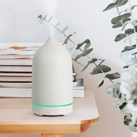 Diffuseur d'huile essentielle d'aromathérapie led 100ml, humidificateur d'air électrique, diffuseur de brume en céramique d'arôme