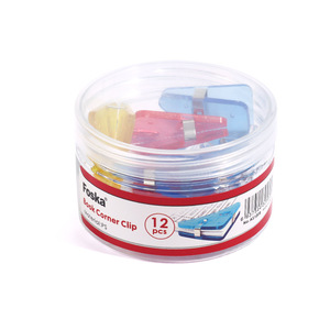 FOSKA - Clip Triangular Transparente Antideslizante de 4 Colores con Capacidad para 50 Hojas, para Marcar Páginas, Segurar Cupones y Hacer Álbumes de Recortes - Product Image 6