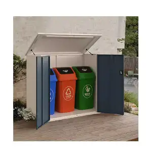 Açık plastik bahçe depolama barakası açık su geçirmez bahçe saklama kutusu aracı depolama