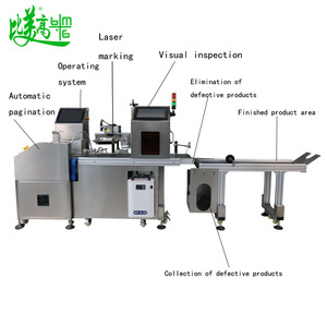 Machine intégrée de codage et de détection laser UV pour cartes papier, pagination automatique, positionnement visuel, <span class=keywords><strong>code</strong></span> QR, <span class=keywords><strong>code</strong></span>-barres, date de fabrication, numéro de lot - Product Image 4