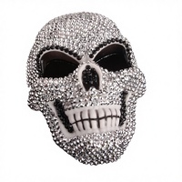 Masque de mode en plastique en forme de crâne pour Halloween, fêtes, Noël, carnaval, vente en gros