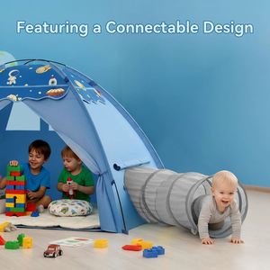Cadeaux parfaits pour les enfants sur le thème de l'espace avec tunnel, tente de jeu pour enfants en intérieur - Product Image 4