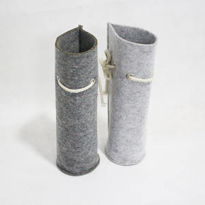 Conception élégante de stockage de vin de feutre portatif gris populaire de stockage polyvalent d'utilisation quotidienne - Product Image 6