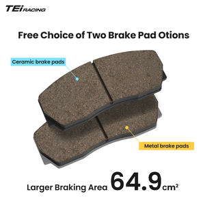 Pinza de Freno Delantera de 4 Pistones con Discos de 2 Piezas de 330x28 mm para <span class=keywords><strong>HONDA</strong></span> FIT <span class=keywords><strong>JAZZ</strong></span> GK5 2012-2019, Rueda de 15/16 Pulgadas - Product Image 5