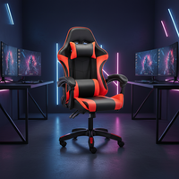 Chaise de jeu ergonomique rotative en cuir EaseNeat, réglable, de haute qualité, pour utilisation en salle de jeu