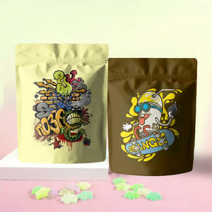 Custom Printed <strong>3</strong>.5g 7g 14g 28g Stand up Doypack Pouch Candy Cookie Gummies Smell Proof <strong>3</strong>.5 <strong>Grams</strong> Plastic Mylar Bags With Design - Product Image 5