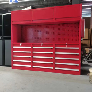 HUAYI a buon mercato in metallo mobile 15 cassetti Set di strumenti scatola meccanica strumento armadietto per la riparazione auto - Product Image 1