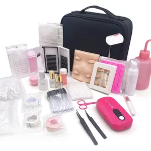 Private Label Lash Extension Kits For Professional Eye Lash Starter Practice Kit Lash Supplies Beginners Eyelash Kits