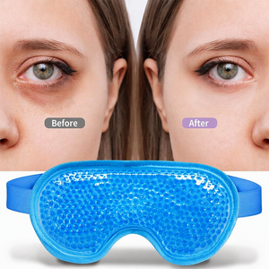 Wiederverwendbare Kühlmaske für Augen und Gesicht mit individuellem Logo, Eispack mit Perlen, Heiß- & Kalt-Kompresse, <span class=keywords><strong>SAP</strong></span> & <span class=keywords><strong>CMC</strong></span> Gel gegen dunkle Augenringe und Schwellungen - Product Image 2