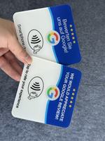 Support NFC programmable personnalisé avec QR code pour cartes-cadeaux Google Play, avis, réseaux sociaux, contrôle d'accès, carte de paiement en plastique
