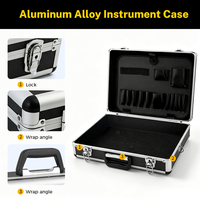 Valises de transport robustes en aluminium, boîte à outils à cadre rigide en aluminium, mallette de transport en aluminium avec mousse OEM