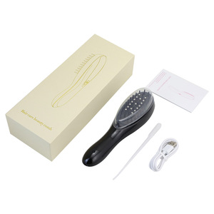 Innovador peine de masaje eléctrico <span class=keywords><strong>para</strong></span> el crecimiento del cabello Calvo Prevención del cabello fisioterapia tratamiento infrarrojo hoteles de plástico duradero - Product Image 6