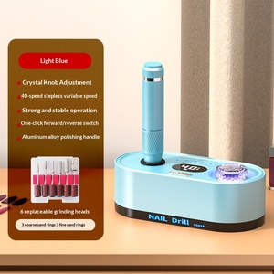 Ponceuse à <span class=keywords><strong>ongles</strong></span> électrique de type stylo Modèle 102A avec kit de fraises de polissage, de meulage et de retrait d'<span class=keywords><strong>ongles</strong></span> <span class=keywords><strong>pour</strong></span> pédicure et salons de manucure acrylique - Product Image 4