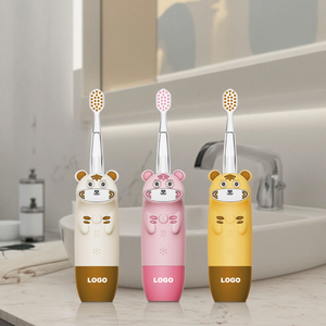 Brosse à dents électrique automatique pour enfants, motif <span class=keywords><strong>dessin</strong></span> <span class=keywords><strong>animé</strong></span>, 4 modes, CE FCC, brosse à dents sonique en silicone souple, vente en gros - Product Image 1