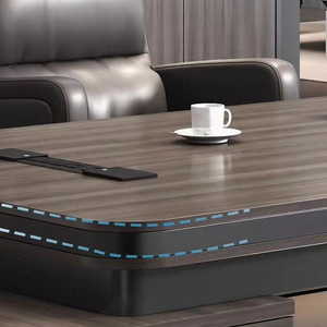 Độc đáo hiện đại CEO điều hành gỗ văn phòng bàn ánh sáng sang trọng bằng gỗ quản lý giám đốc bảng văn phòng thiết lập đồ nội thất - Product Image 5