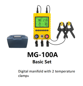 Manomètre numérique électrique en métal pour groupes CVC, idéal pour les tests de réfrigération sous vide commerciaux et les pièces de climatisation - Product Image 1