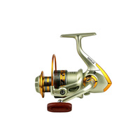 Moulinet de pêche spinning en nylon avec bobine entièrement métallique, bras oscillant en métal, interchangeable gauche/droite, vente en gros de moulinets de canne à pêche spinning