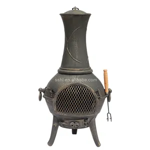 Garden cast iron chiminea fire pit en hierro colado patio de la chimenea outdoor