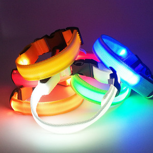 신상품 LED 라이트업 강아지 목걸이 방수 야광 강아지 목걸이 야간 산책용 라이트 목걸이 - Product Image 2
