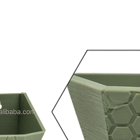 Juego de Macetas Modulares de Pared con Diseño de Panal de Abeja, Impresas en 3D con PLA, Hexagonales, Decoración para el Hogar, Personalizables OEM