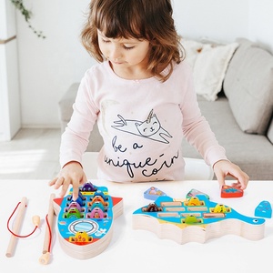 Giocattoli di pesca per bambini a forma di animali, giocattoli interattivi per la prima educazione, <span class=keywords><strong>dinosauro</strong></span>, foca, razzo, coniglio, piccolo pesce, gioco di pesca - Product Image 5