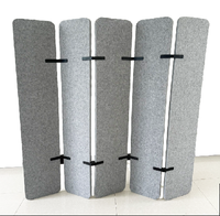 Cloison de bureau pliable et mobile, panneaux acoustiques en feutre 100% polyester pour hôtel, école, absorption sonore hautement efficace