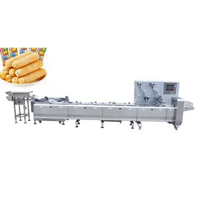 JY-L600 퍼프 음식 쌀 퍼프 바 포장 기계 전체 자동 생산 라인