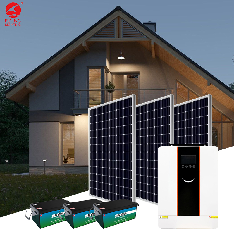 220V 5KW Stackable IP65 Pure Sine Wave CAN Solar Panel System