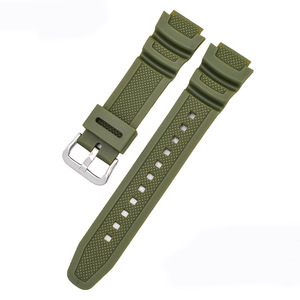 Correa de Goma Transpirable Inteligente de Alta Calidad de 18 mm para <span class=keywords><strong>Casio</strong></span> AE-1000W/AQ-S810W con Hebilla de Pin - Product Image 6