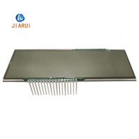 Écran LCD monochrome réfléchissant anti-éblouissement à rétroéclairage LED à contraste élevé, large plage de températures, 7 segments, non standard, en vente chaude