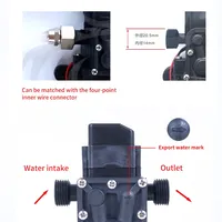 12V 24V 100W 120W 10L / Min eau haute pression diaphragme auto-amorçant pompe électrique diaphragme pulvérisateur lavage de voiture grand débit