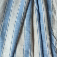 Tissu en mélange de chanvre et lin à carreaux, teint en fil, tissé en rayonne et lin pour costumes et chemises (vente en gros)