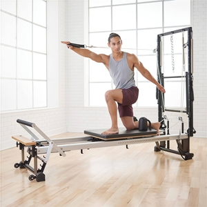 <span class=keywords><strong>Lit</strong></span> de réforme stable pour studio avec tour, modèle classique de Pilates avec des matériaux de haute qualité pour une utilisation quotidienne polyvalente - Product Image 1