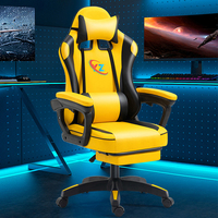 Chaise de jeu réglable personnalisée de haute qualité chaise d'ordinateur de bureau moderne conception tournante chaise de jeu noir bleu