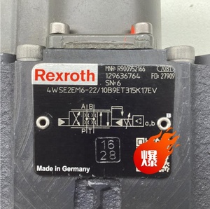 วาล์วรุ่นดั้งเดิม R900952166 4WSE2EM6-2X/10B9ET315K17EV ขนาด 6, 315 บาร์ มีสินค้าในสต็อก - Product Image 1