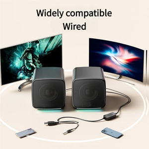 Loa mini USB nhỏ gọn E-1078, đèn RGB, dùng cho điện thoại di động, máy tính để bàn, đa phương tiện, loa siêu trầm gia đình, tương thích xuyên biên giới - Product Image 5