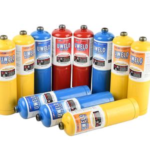 <span class=keywords><strong>Bouteille</strong></span> <span class=keywords><strong>de</strong></span> <span class=keywords><strong>gaz</strong></span> Mapp propane oxygène Uweld <span class=keywords><strong>de</strong></span> petite taille pour la soudure et le brasage - Product Image 1