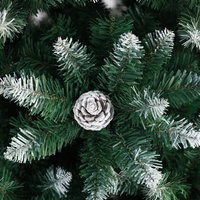 Sapins de Noël artificiels en PVC avec décorations de pommes de pin, 1,8 m à 3,6 m, pour intérieur et extérieur, affichage commercial, vente en gros